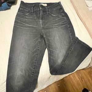 Madewell Straight Leg Denim, ankle cut / cropped